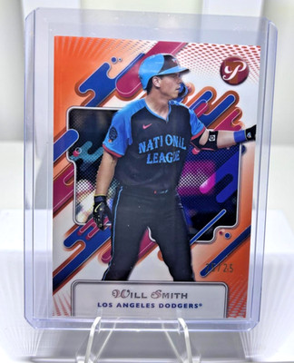 2025 Topps Pristine Will Smith Orange Parallel 25/25 LA Dodgers First on Print