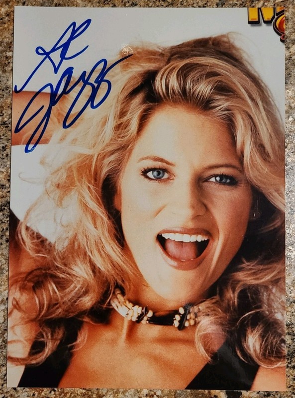 NITRO GIRL AC JAZZ signed 5 X 7 photo WCW WWE DIVA WWF pro wrestling autograph