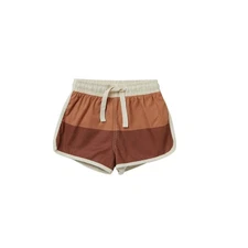 Rylee + Cru Swim Trunks, Colorblock 2T - 3T