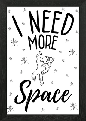#ad #ad I need more space Framed Wall Art Poster Canvas Print Picture GBP 29.95