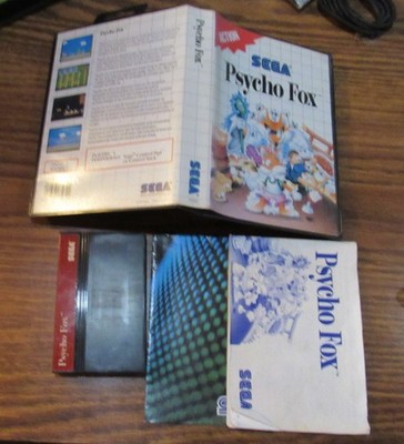 Psycho Fox Sega Master System SMS Complete CIB Cart Box Manual US SELLER!