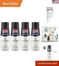 Create 9.5 Gallons of Delight with Pepsi Zero Sugar Mix - Pack of 4 Bottles