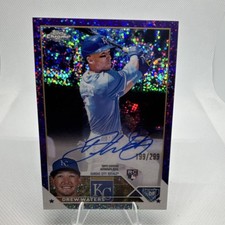 Topps Chrome Rookie Autographs Drew Waters #RA-DW Royals Purple Speckle /299