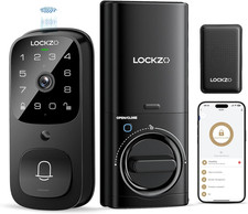 Smart Lock with Camera, 3-In-1 Wifi Doorbell Keyless Entry Door Lock, Deadbolt L