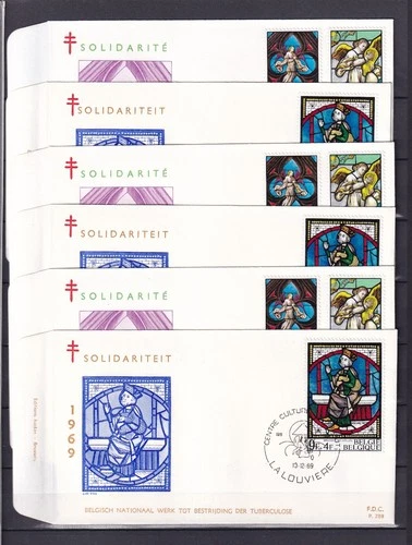 [LG79584] Belgium N°1519/1522FDC Solidarity First Day Cover COB € 21,00 SUPERB