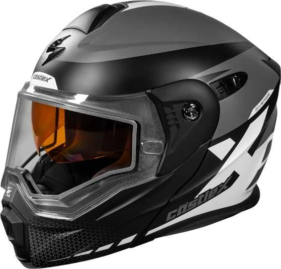 Open Box Castle CX950 Diverge Snowmobile Helmet Charcoal/Black/Silver L - Image 3 of 4