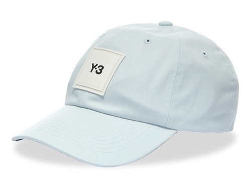 Y-3 Yohji Yamamoto Y3 Square Label Cap Hat Bluetint Unisex Adult One Size NWT