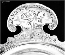 Antoine LAGENET : Rare gros Taste-Vin en Argent massif XVIIIème  ROUEN 1749