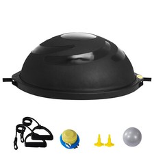Uimoso26" Half Exercise Ball Trainer Yoga Balance Stability Ball Resistance Band