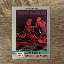 1990 Pro Set Super Bowl Collectibles Super Bowl VII Miami Dolphins/Washington #7
