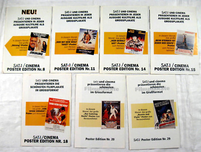 SAT 1 CINEMA POSTER EDITION - 7 x Filmplakat Filmposter Kevin Costner Peckinpah