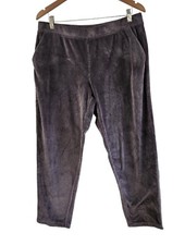 House Of Harlow 1960 Gray Velour Lounge Pant Sweat Pull On Comfort Size XL