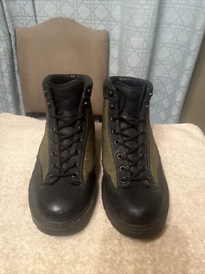 Danner DL2 Black Olive Hike Work Boots Vibram Soles 30102 Sz 6 EE  
