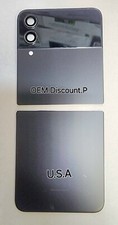 Samsung Z Flip 4 F721U Outer Screen Back Glass Camera Lens Replacement BLACK A 