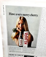 1975 Cherry Kijafa Danish Cherry Wine Original Print Ad 70s
