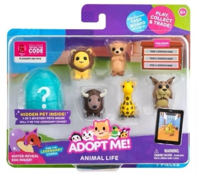 Adopt Me! Pets Multipack Animal Life Hidden Pet Egg Top Online Game, Exclusive