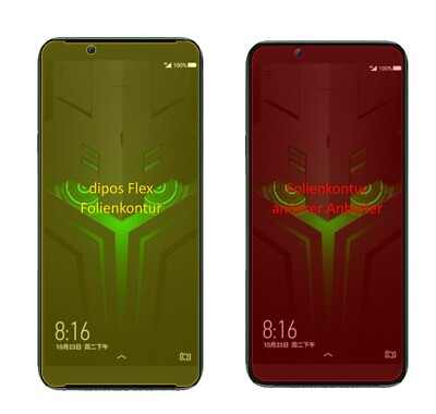 2x Schutzfolie für Xiaomi Black Shark Helo inkl. Rundung Flex Folie dipos