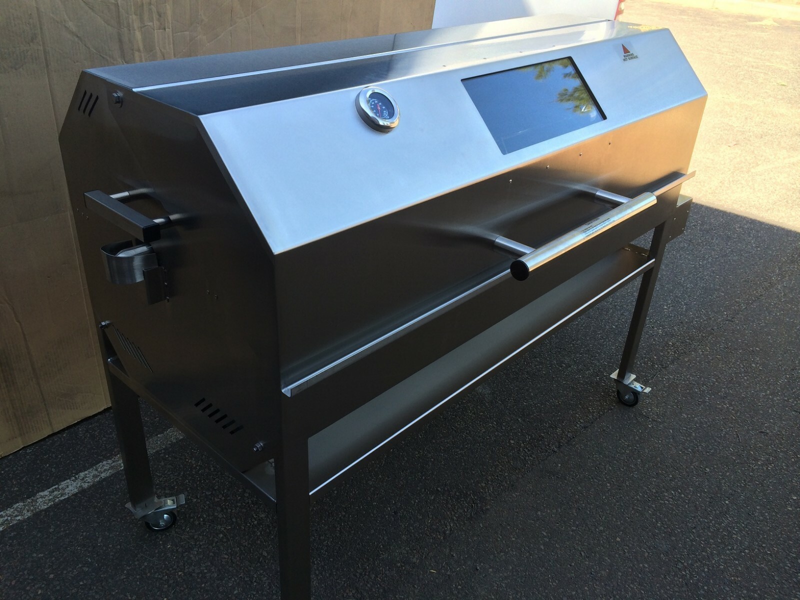 Stainless Steel Gas Charcoal Spit BBQ Rotisserie eBay