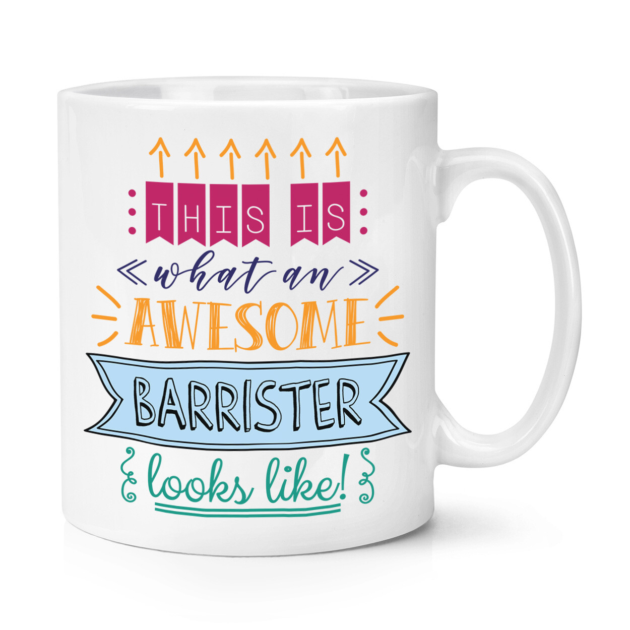 This Is What An Awesome Barrister Looks Like 10oz Mug Cup Best Solicitor Law