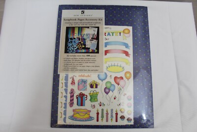 New Seasons Scrapbook Pages Accessory Kit 400 Pc Celebrate Frames Borders Mats