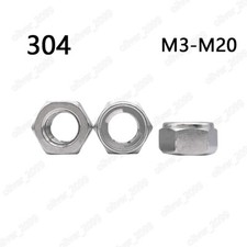 304 Stainless Steel DIN980 All-metal Prevailing Torque Type Hexagon Nuts M3-M20