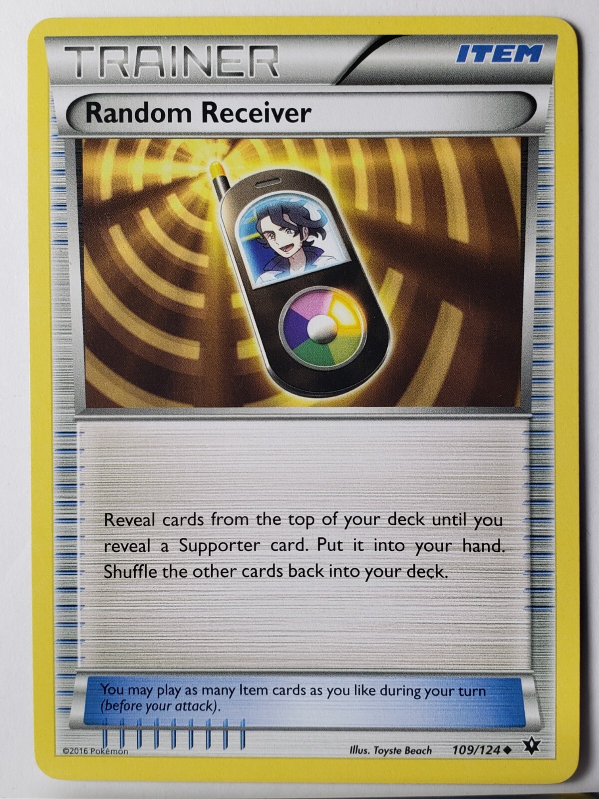 Random Receiver 109/124 NM - XY Fates Collide Pokemon Card