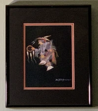 Sioux Grass Dancer by Doc Tate Nevaquaya Serigraph Art Print, 12.25 X 10.25 In.