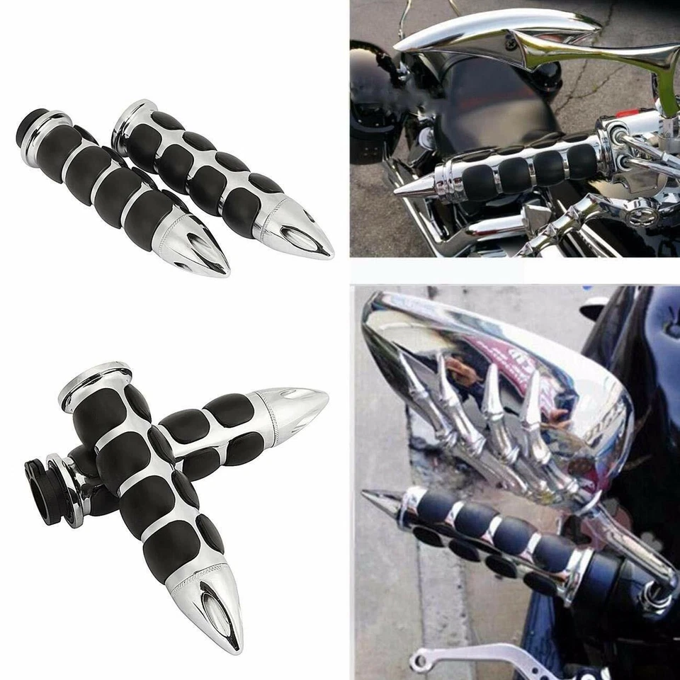 For Honda VTX 1800 N 1800R VTX1800C VTX 1300 VTX1300C 1" Handle Bar Hand Grips - Image 3 of 4