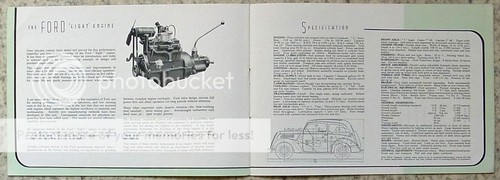 FORD EIGHT & EIGHT DE LUXE Car Sales Brochure c1938-39 #X5023/913 - Picture 4 of 4