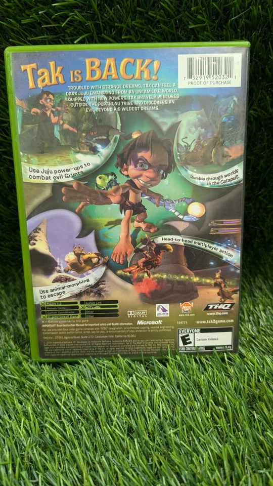 Tak 2 The Staff of Dreams Original Xbox Completo con Manual CIB Foto 3 de 4