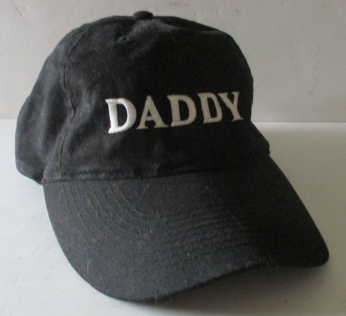 “DADDY” Black Hat with White Lettering 