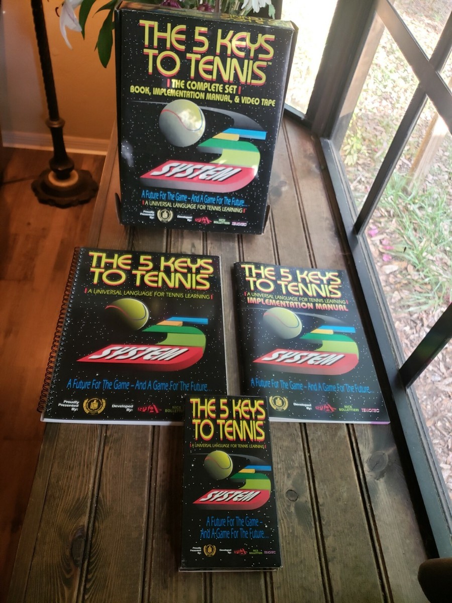 RARE VTG 1992 The Complete Set The 5 Keys to Tennis Book