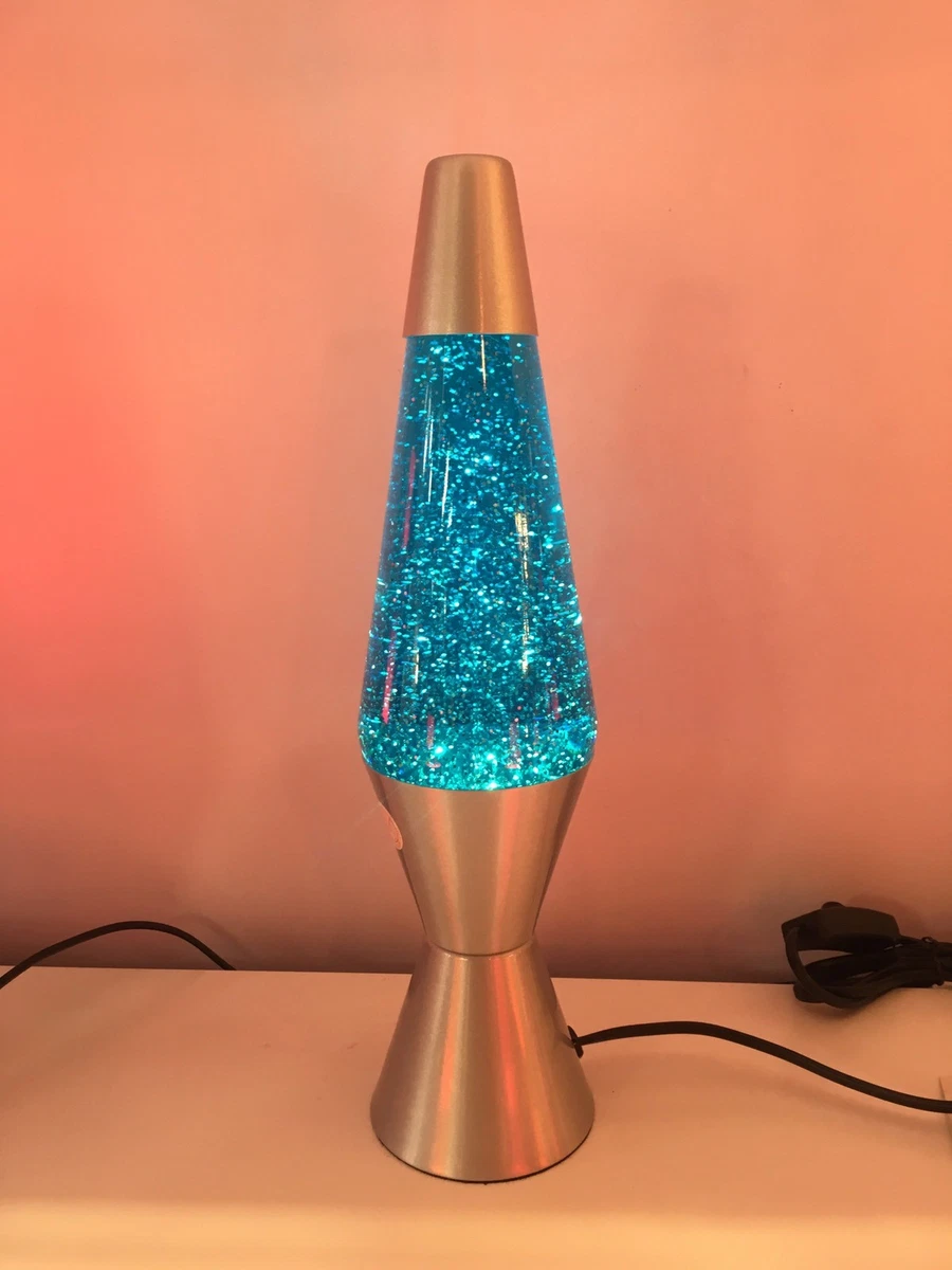 Blue glitter lamp deals