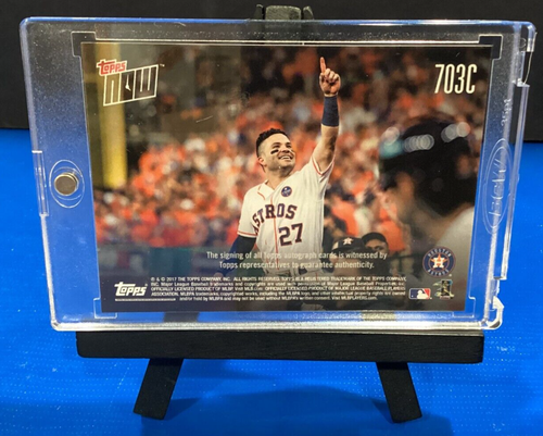 2017 TOPPS NOW JOSE ALTUVE ALDS ON-CARD AUTO 03/25 - HOUSTON ASTROS - CARD# 703C - Picture 2 of 2