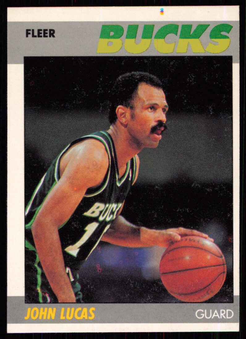 1987-88 Fleer John Lucas Milwaukee Bucks #66