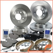 4x DISCO FRENO + GANASCE FRENO A MANO + SET PASTIGLIE ANTERIORI + POSTERIORI PER BMW Z4 E85 03-08