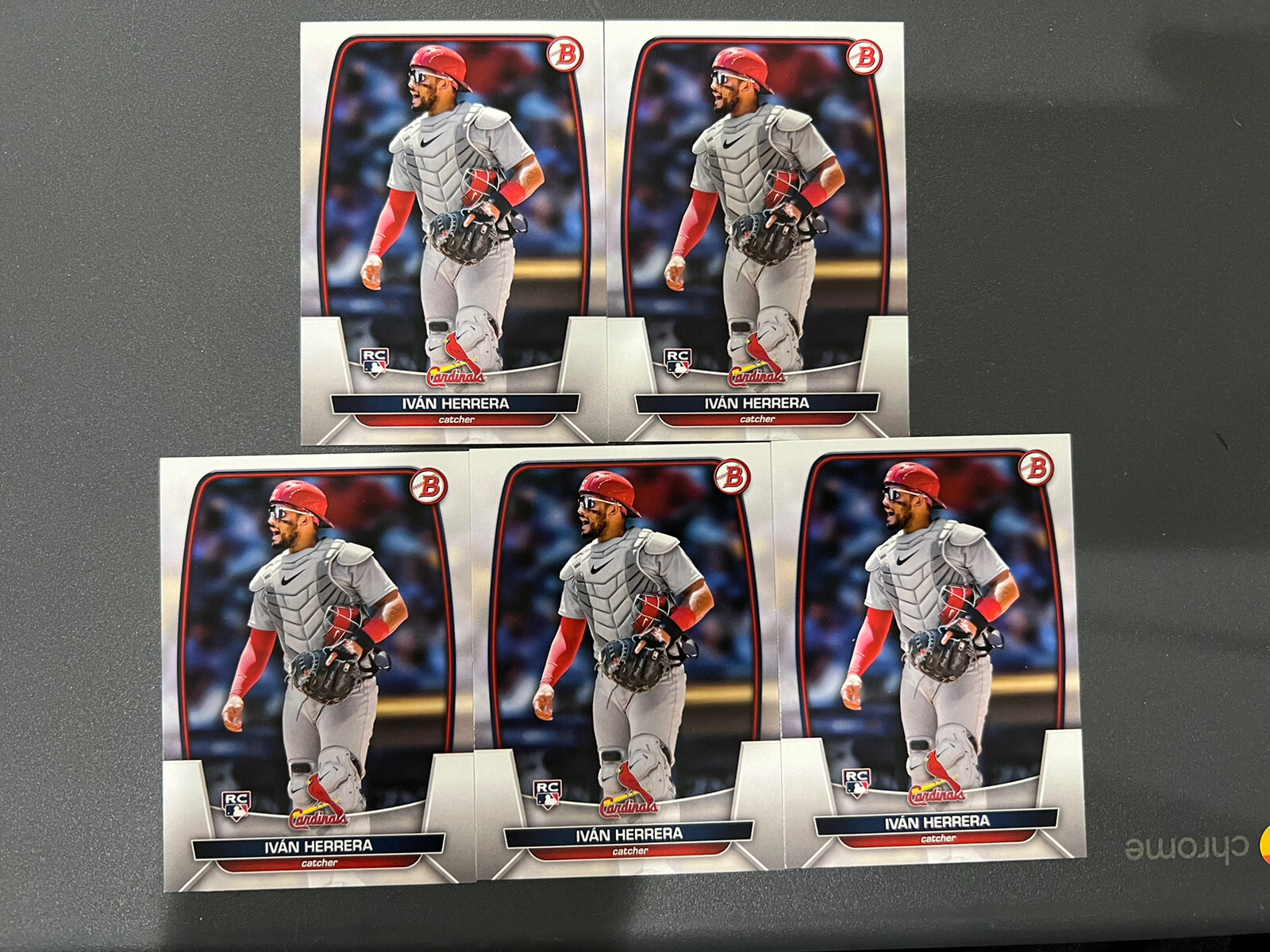 2023 Bowman Rookie card lot of 5 St. Louis cardinals Ivan Herrera #30