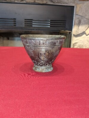 Schering 131-201 A.D. Pharmacists RX Brass Mortar Pestel, Bowl, Claudius Galen