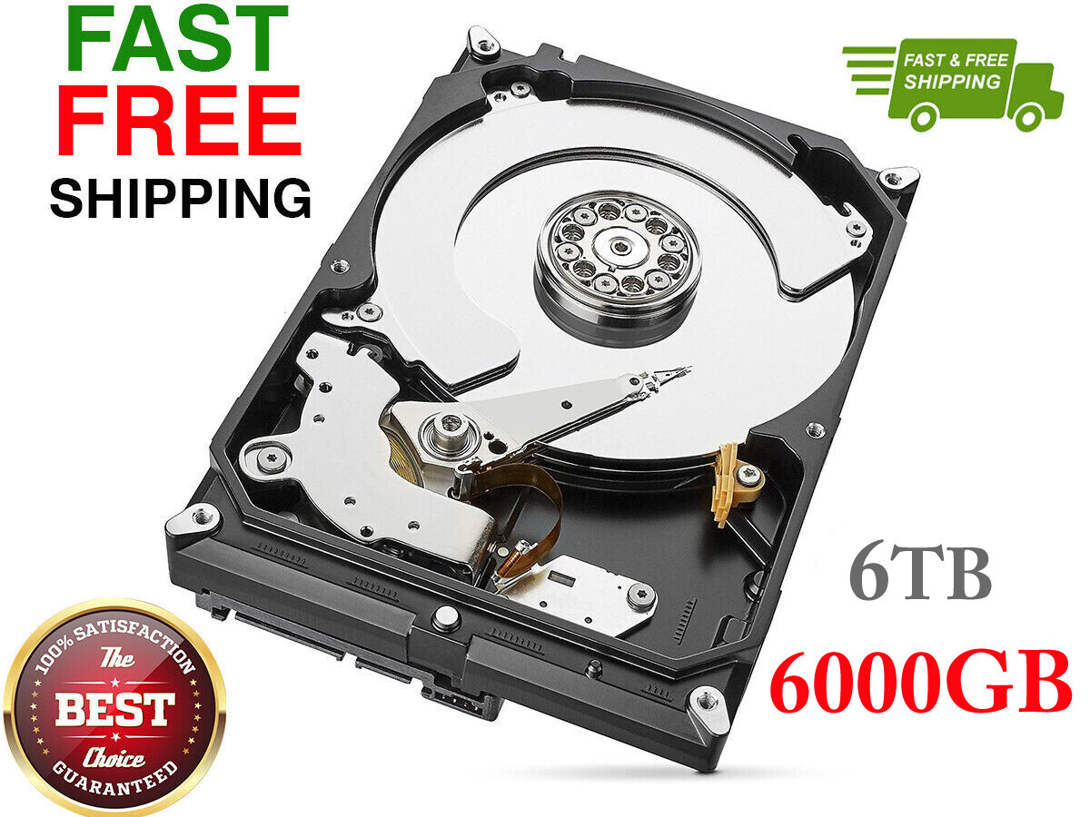 6000GB 6TB FLOUREON ANNKE ANRAN SANNCE LOREX ZOSI Q-SEE XVIM DVR NVR Hard Drive