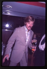 Robert Redford 1970's Candid Event Moustache Original 35mm Transparency 