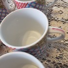 6 Patchwork Quilt Design Tea Cup Mug Set Cottage core Floral made in Japan — photo 10