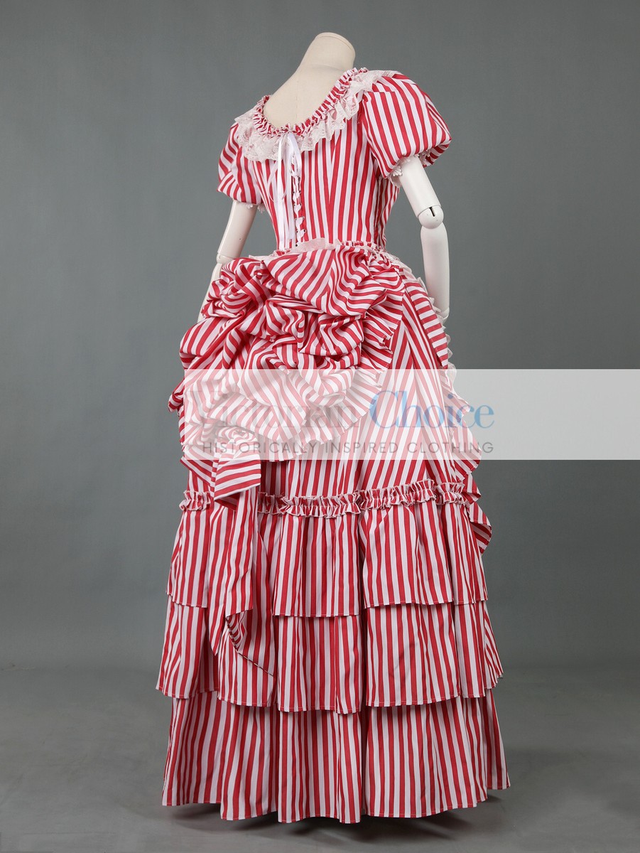 Esme+Spectacular Historical Gown Victorian 1890s Cotton Bustle Dress Garden Afternoon Stroll
