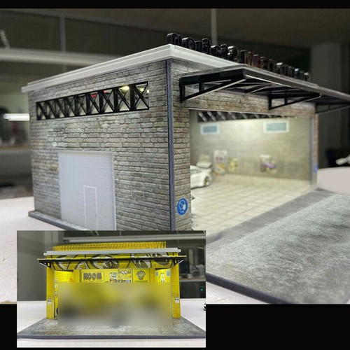 ¡Iluminación LED diorama garaje modelo 1:64 tema garaje! ENVÍO RÁPIDO - Imagen 10 de 13