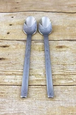 Oneida LTD Stainless Flatware Vectra 2 Ice Tea Spoons 7 1/4 in