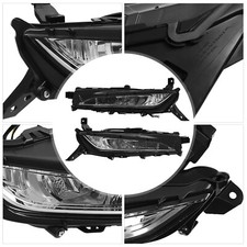 Left & Right Side Front LED DRL Fog Light Fit...