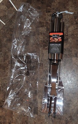 Mr Bar-B-Q 3 Piece Tool Set Stainless Steel BBQ