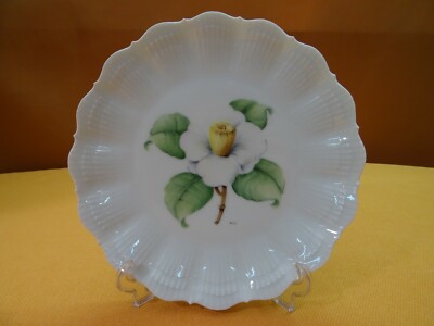 Giraud Limoges Kuchenteller peint à la main par Le Chambrelain 18,2 cm 