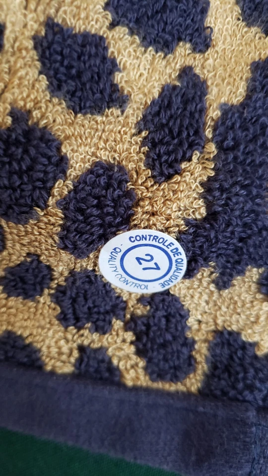 Bebe Bath 28,5" x 51" e toalha de mão 12" x 17,5" azul e dourado Portugal estampa de animais - Imagem 3 de 4