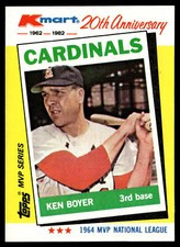 1982 Topps Kmart 20th Anniversary Ken Boyer #6 St. Louis Cardinals