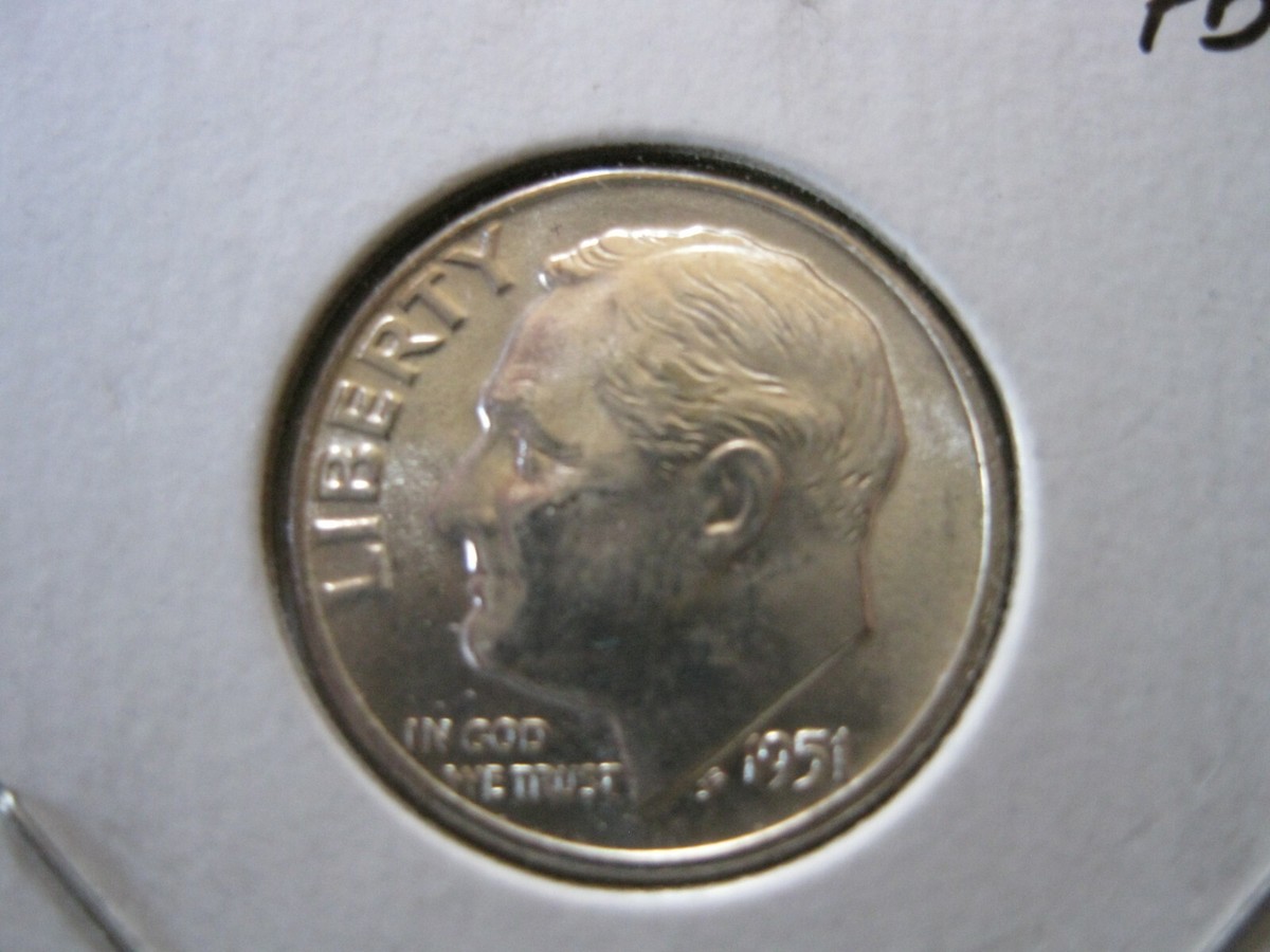 1951 P Roosevelt Dime Gem++ BU FTB! #12912 | eBay